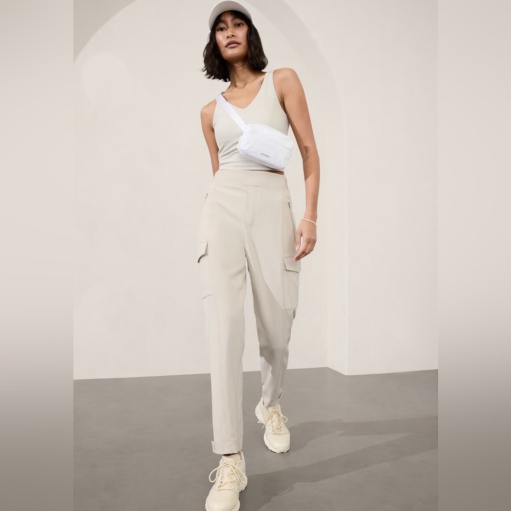 Althleta Women's Cream Cargo Pants
